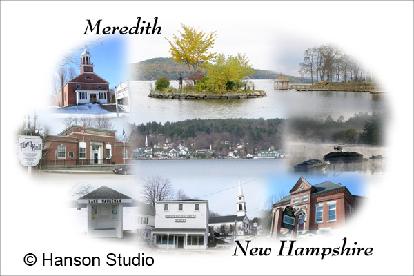 Meredith, NH - Collage #3 - Winter